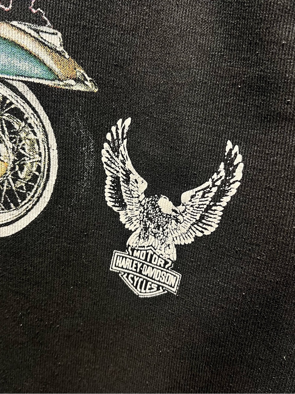 VTG Harley Davidson 3D Emblem Survivors Black Grapic Motorcycley Tee - Mazatlan - Picture 5 of 8